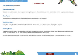 TCRP Biodiversity Lesson Plans