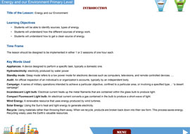 TCRP Energy Lesson Plans