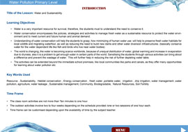 TCRP Water Lesson Plans